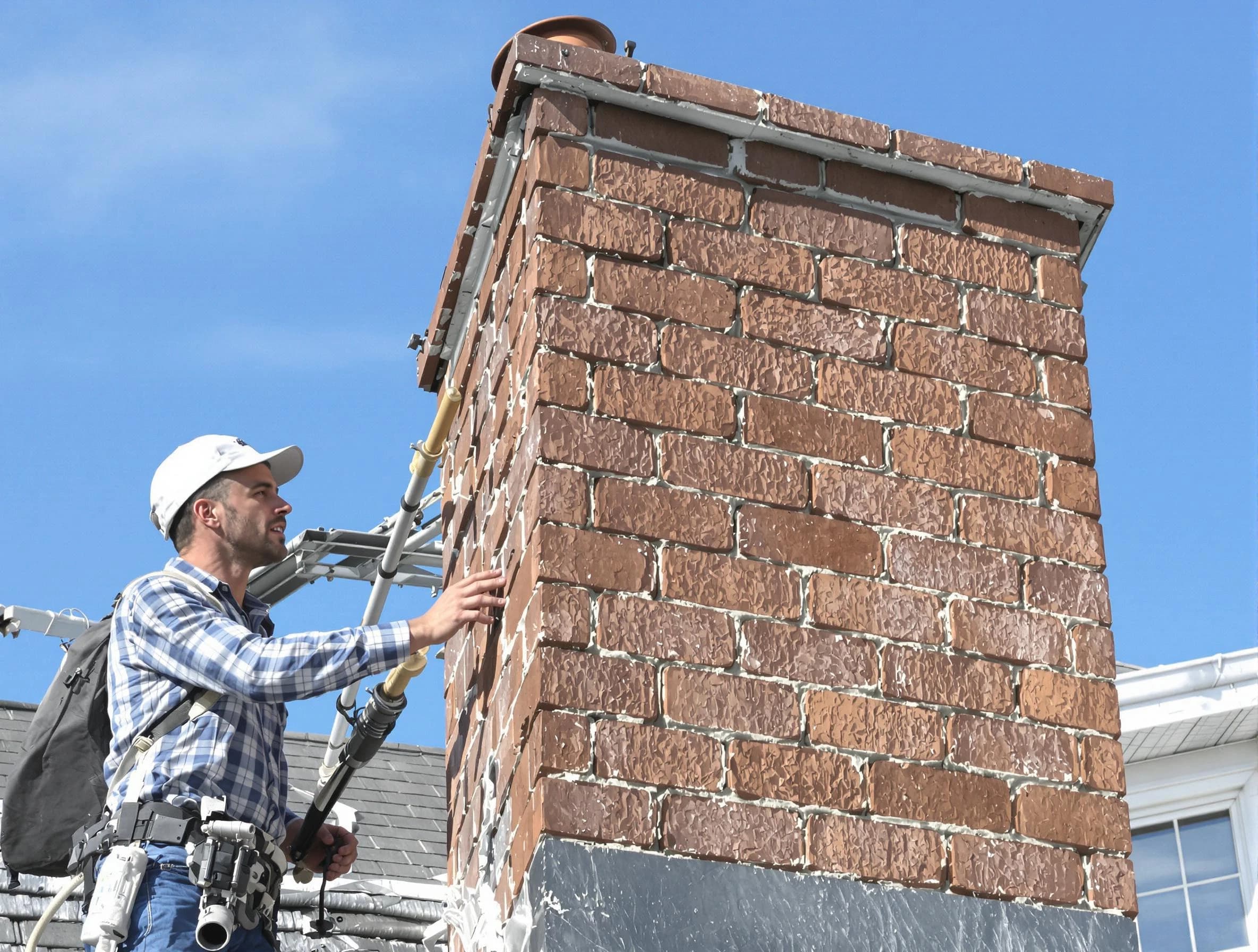 Brickwork for a chimney rebuild by Ohio Chimney Sweep in Ohio, PA