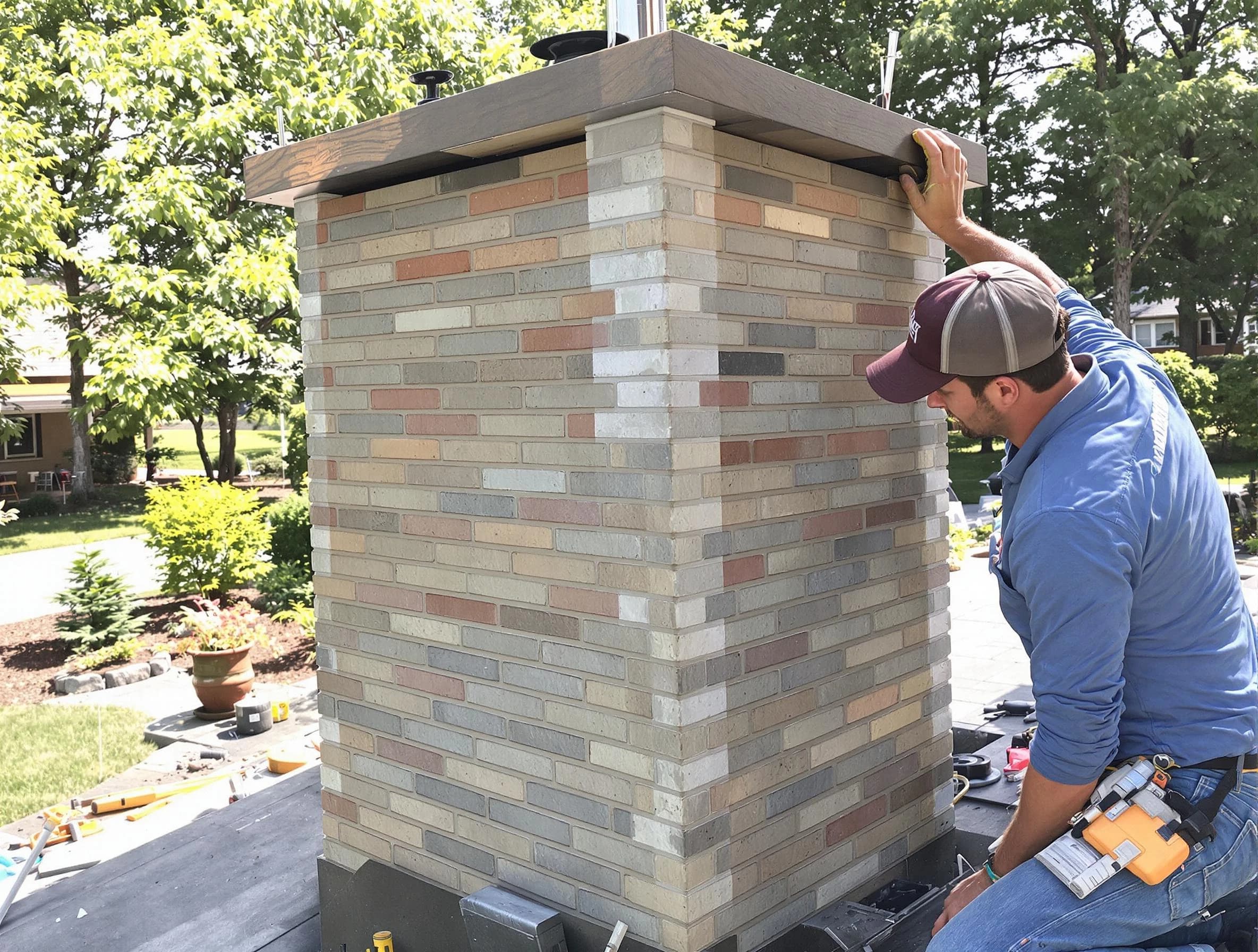 Ohio Chimney Sweep completing a modern chimney remodel in Ohio, PA