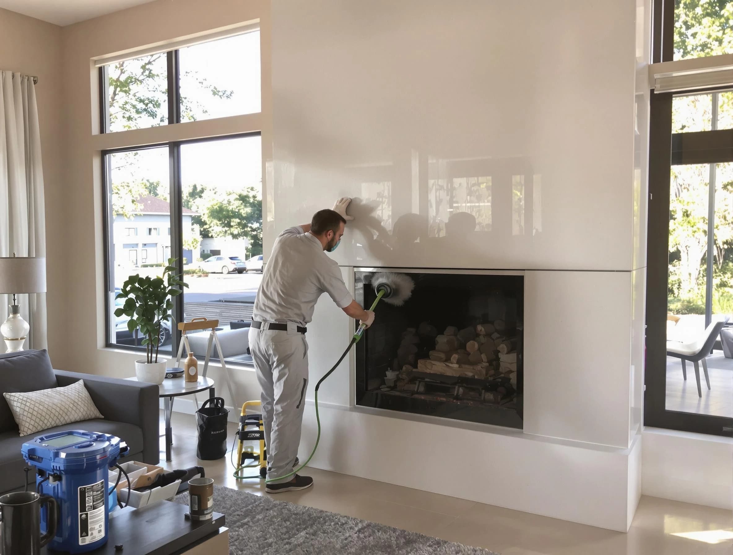 Ohio Chimney Sweep performing thorough soot removal in Ohio, PA