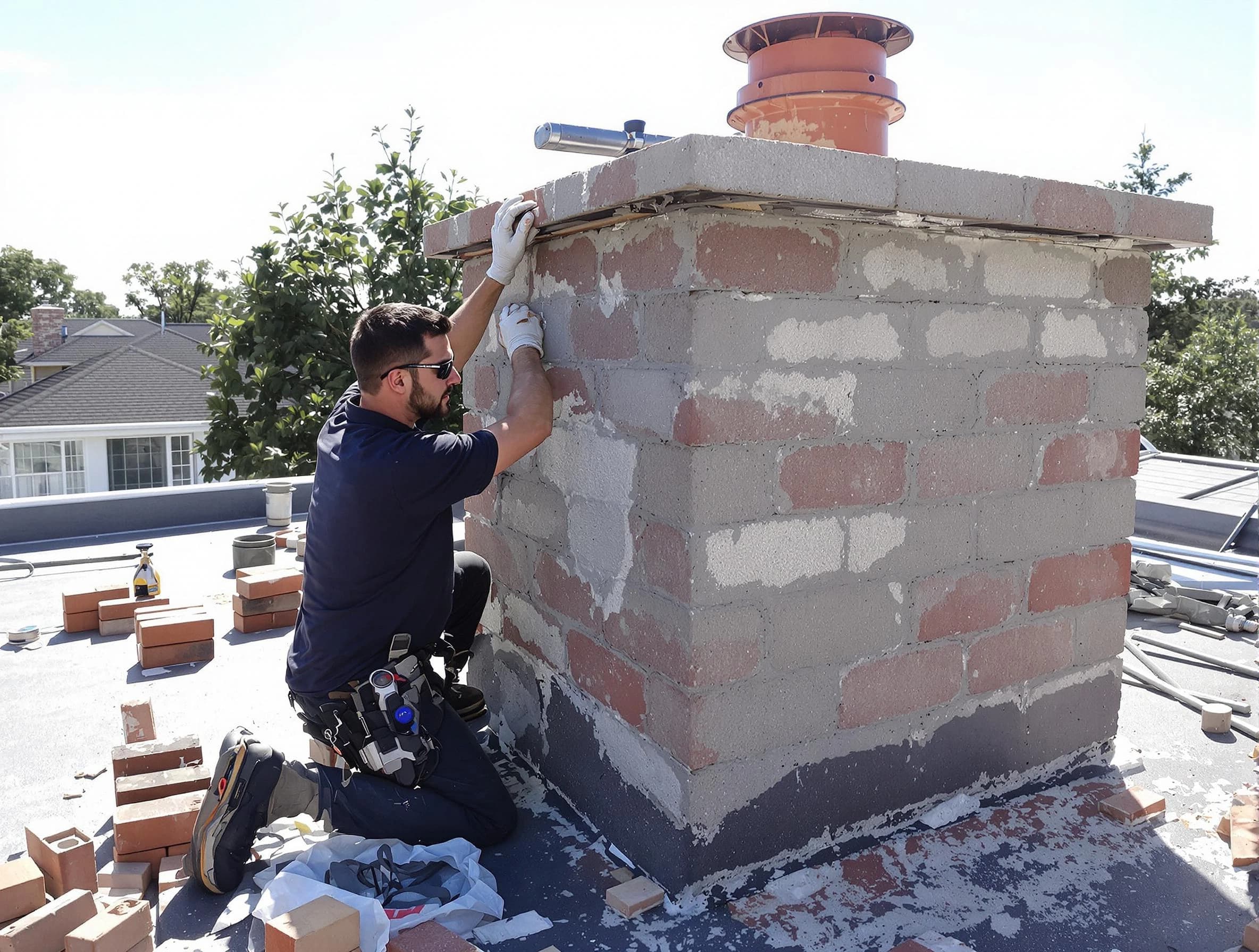 Advanced chimney repair process by Ohio Chimney Sweep in Ohio, PA